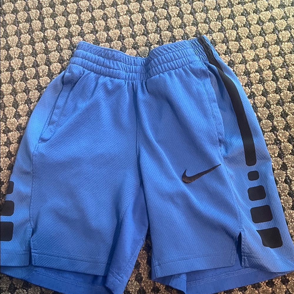 Blue Nike shorts